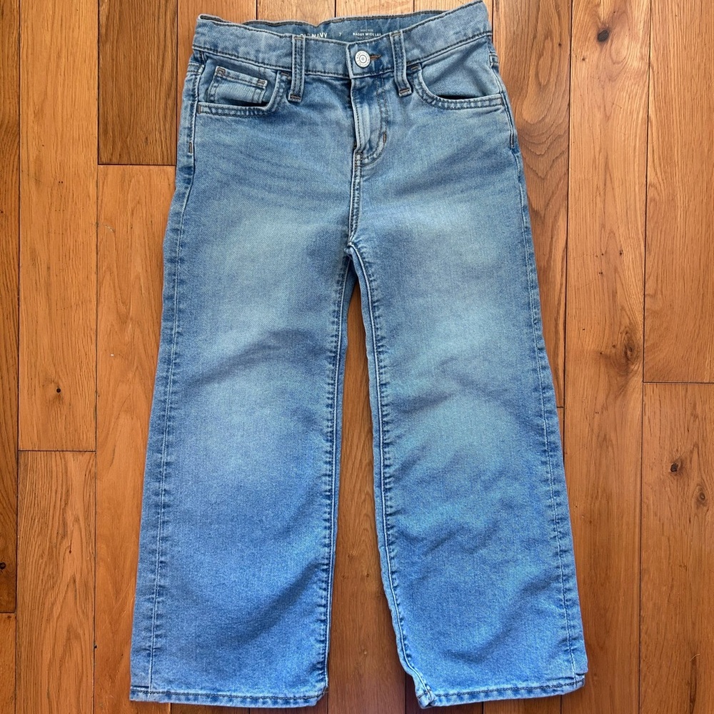 Girls size 7 Old Navy Light Blue High-Rise Jeans